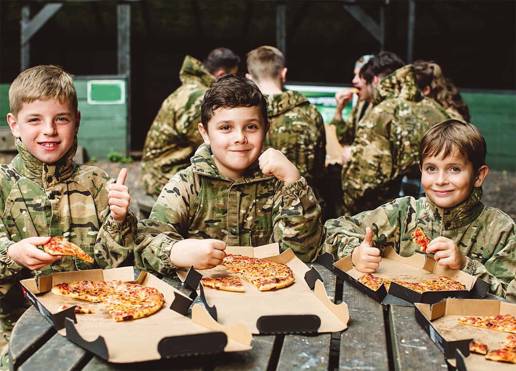 Paintballing with free pizza lunch